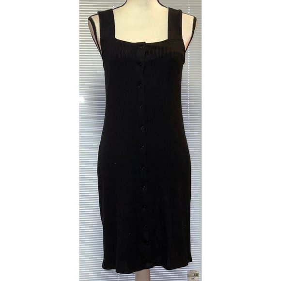 Red Haute Black Button Down Dress - NWT -MEDIUM - Picture 3 of 11